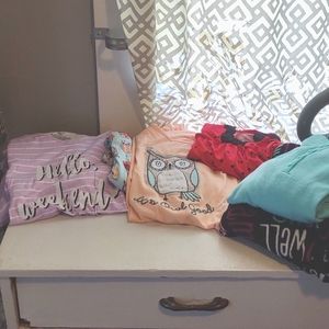 3 Pajama Sets 1 Nightgown Sz L (12-14)Secret Treasures